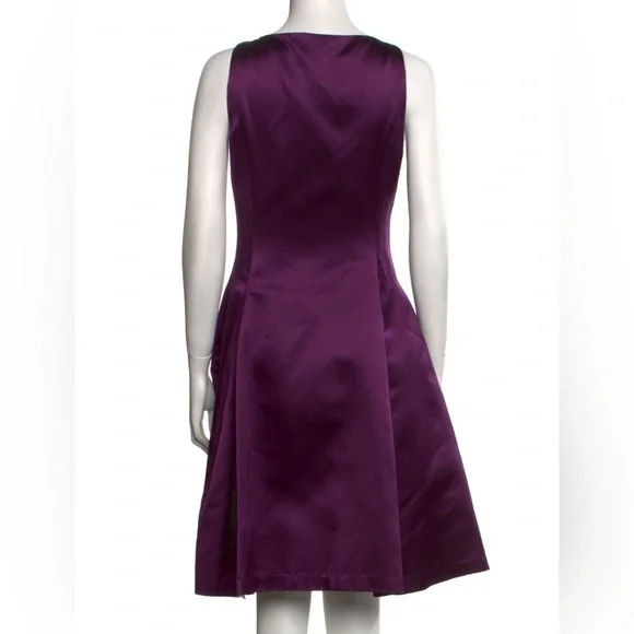 Ralph Lauren Collection Silk Cocktail Mini Dress Formal Fit & Flare 8 Party midi - Picture 4 of 8